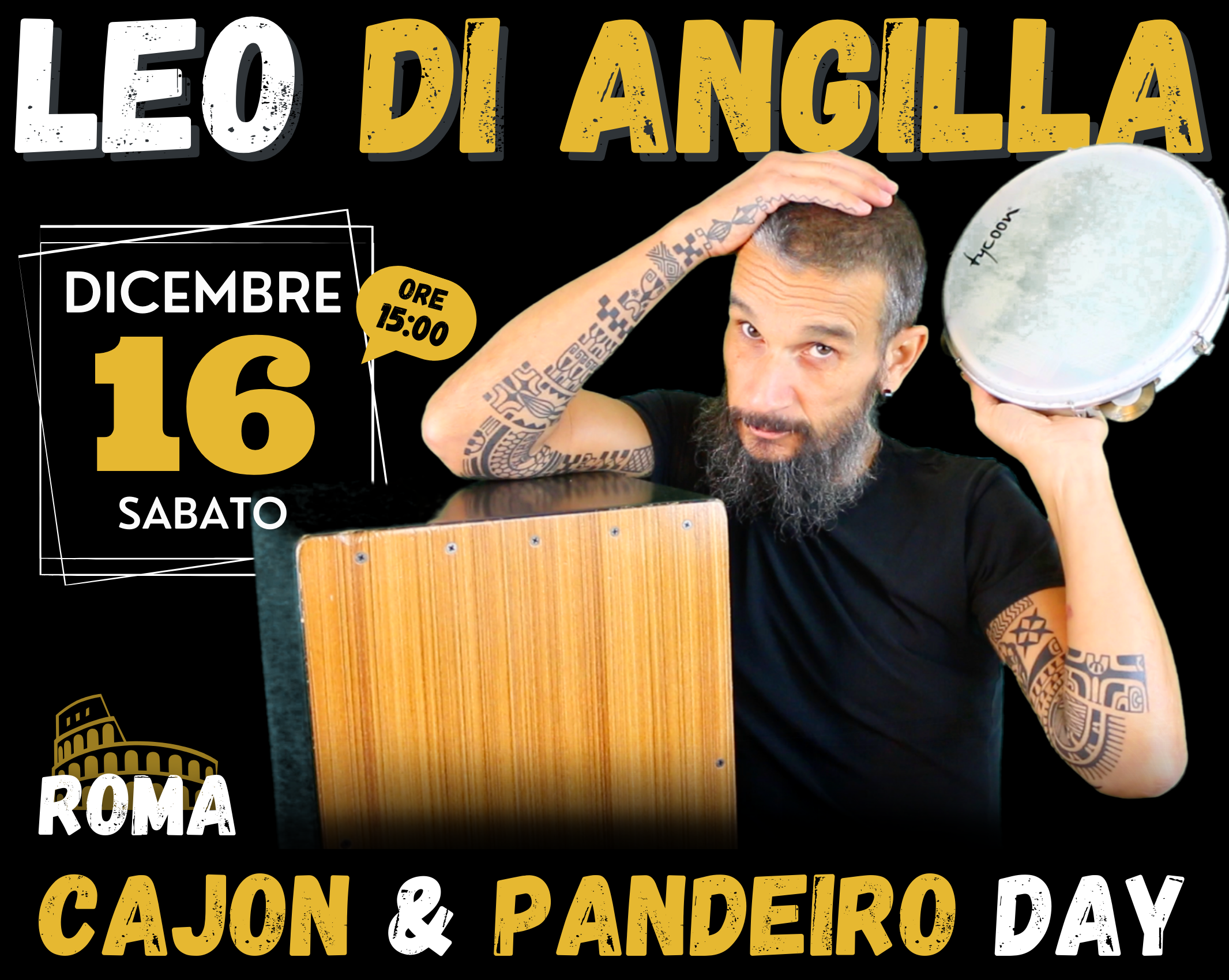 Leo Di Angilla: Cajon & Pandeiro Day