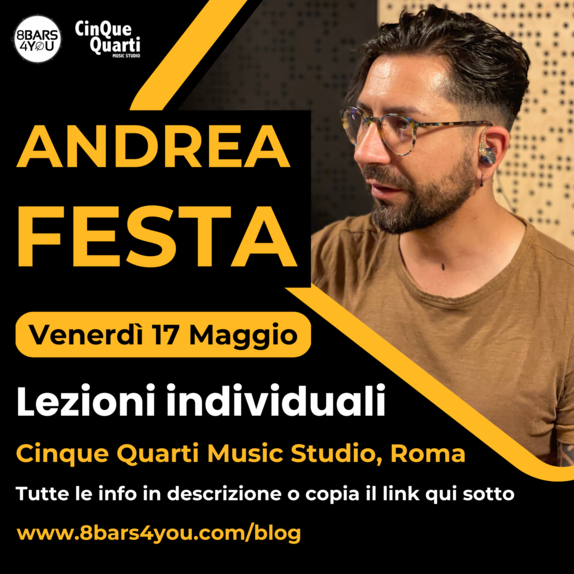 Andrea Festa: Lezioni individuali di batteria